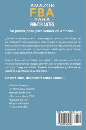 Amazon FBA para Principiantes: Guía Comprobada Paso a Paso para Ganar Dinero en Amazon: 2 (Negocios En Línea)