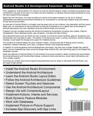 Android Studio 3.5 Development Essentials - Java Edition: Developing Android 10 (Q) Apps Using Android Studio 3.5 Java and Android Jetpack