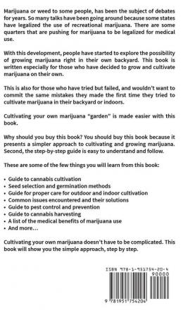 Marijuana: How to Grow Marijuana: From Seed to Harvest - Complete Step by Step Guide for Beginners