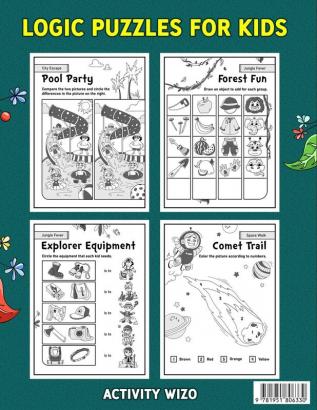 Logic Puzzles for Kids Ages 4-8