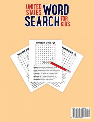 United States Word Search For Kids