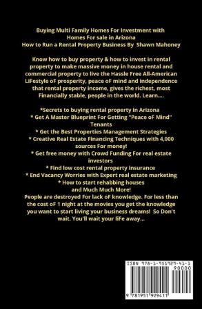 Buying Multi Family Homes for Investment with Homes for sale in Arizona: How to Run a Rental Property Business