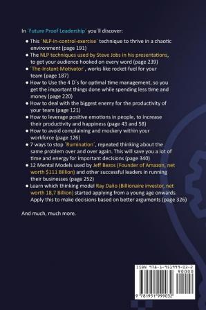 Future Proof Leadership: Transform Your Behavior Thoughts and Communication with NLP Rational Thinking Models and Emotional Intelligence for ... Productivity and Relationship Management: 4