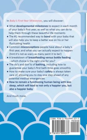 Baby's First-Year Milestones: How to Take Care of Your Baby Effectively Track Their Monthly Progress and Ensure Their Physical Mental and Brain Development Are on the Right Track