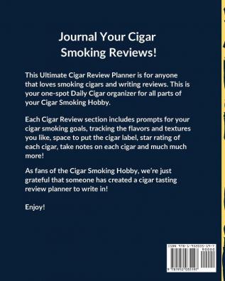 Cigar Night Life: Aficionado - Cigar Bar Gift - Cigarette Notebook - Humidor - Rolled Bundle - Flavors - Strength - Cigar Band - Stogies and Mash - Earthy