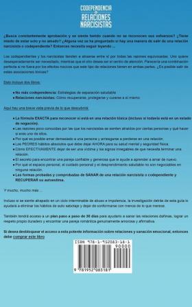 Codependencia & relaciones narcisistas: Descubra cómo recuperarse protegerse y ayudarse a sí mismo después de una relación abusiva y tóxica en solo 7 días + plan de recuperación