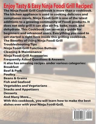 Ninja Foodi Grill Cookbook: Amazingly Easy Air Frying Recipes For Indoor Grilling & Air Frying Perfection