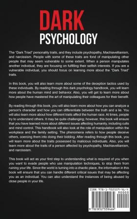 Dark Psychology: Master Persuasion Negotiation and NLP and Unlock the Power of Understanding Manipulation Deception and Human Behavior