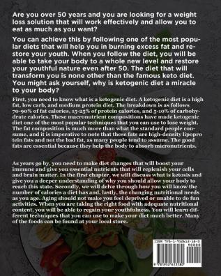 Keto Diet Cookbook After 50: The Ultimate Ketogenic Diet Guide for Seniors 28-Day Meal Plan Lose Up To 20 Pounds In 3 Weeks