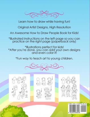 How To Draw People Book For Kids: A Fun and Cute Step-by-Step Drawing Guide for Kids to Learn How to Draw People Faces Poses