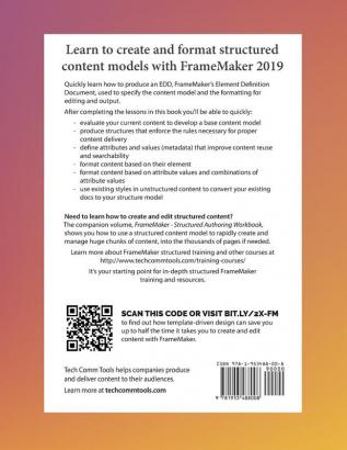 FrameMaker Structured EDD Development Workbook (2020 Edition)