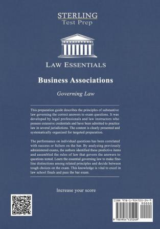 Business Associations Law Essentials: Governing Law for Law School and Bar Exam Prep