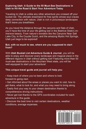 Utah Bucket List Adventure Guide & Journal