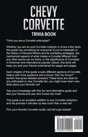 Chevy Corvette Trivia Book