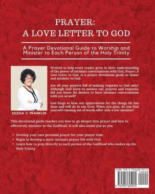 Prayer A Love Letter to God: A Prayer Devotional Guide to Worship and Minister to Each Person of the Holy Trinity