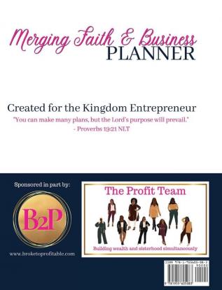 Merging Faith and Business Planner