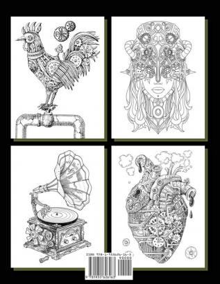 Steampunk Dreams Coloring Book