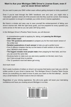 Michigan Driver's Practice Tests: 700+ Questions All-Inclusive Driver's Ed Handbook to Quickly achieve your Driver's License or Learner's Permit (Cheat Sheets + Digital Flashcards + Mobile App)