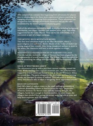 Adventures in the Mystic Blue Mountains and Surrounding Realms: A Campaign for Beginning Roleplaying Adventurers