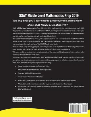 SSAT Middle Level Mathematics Prep 2019: A Comprehensive Review and Ultimate Guide to the SSAT Middle Level Math Test