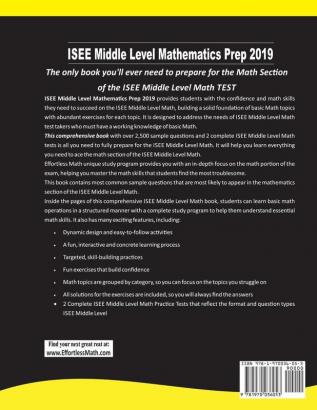 ISEE Middle Level Mathematics Prep 2019: A Comprehensive Review and Ultimate Guide to the ISEE Middle Level Math Test