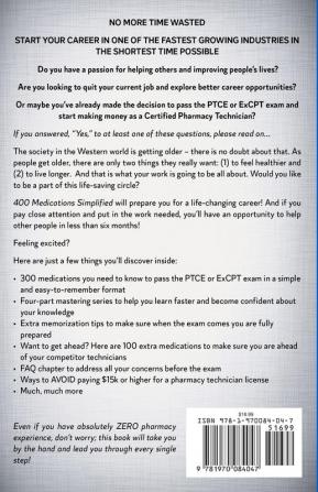 PTCE and ExCPT Prep 400 MEDICATIONS SIMPLIFIED