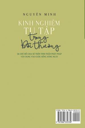 Kinh nghiệm tu tập trong đời thường: 26 chủ đề chia sẻ trên tinh thần Phật pháp ... vào cuộc sống hằng ngày