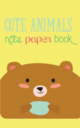 Cute Animals Note Paper Book: 120-page Scrap Paper Notebook for Recording Notes (5 x 8 Inches - Pocket-sized)