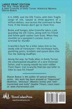 The Silk Train Murder: A John Granville & Emily Turner Historical Mystery: 1 (John Granville & Emily Turner Historical Mysteries: Large Print Edition)