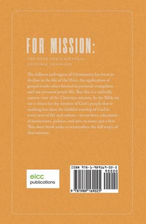 For Mission: The Need for Scriptural Cultural Theology