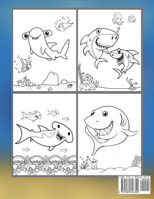 Shark Coloring Book for Kids: A Fun and Unique Collection of Shark Coloring Pages