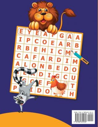 Word Search for Kids Ages 4 to 8: 100 Challenging and Fun Puzzles for Kids to Improve Vocabulary Spelling Memory and Logic Skills