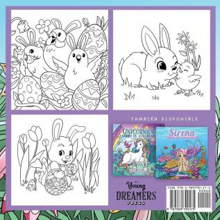 Libro de colorear de pascua: Libro de Colorear para Niños de 4 a 8 Años: 7 (Cuadernos Para Colorear Niños)