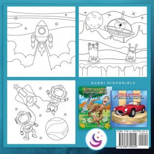 Coloriage de l'Espace pour les enfants: Astronautes planètes vaisseaux spatiaux et système solaire pour les enfants de 4 à 8 ans: 3 (Livres de Coloriage Pour Enfants)