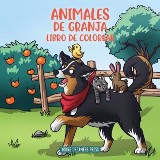 Animales de granja libro de colorear: Para niños de 4 a 8 años: 5 (Cuadernos Para Colorear Niños)