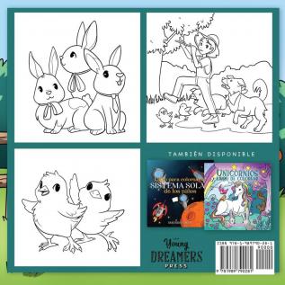 Animales de granja libro de colorear: Para niños de 4 a 8 años: 5 (Cuadernos Para Colorear Niños)