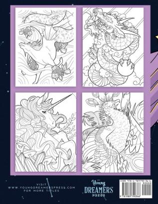 Mythical Creatures Coloring Books for Adults: Legendary Beasts and Monsters from Folklore: 1 (Adult Coloring Books)