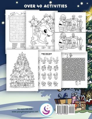 Christmas Activity Book for Kids Ages 6-8