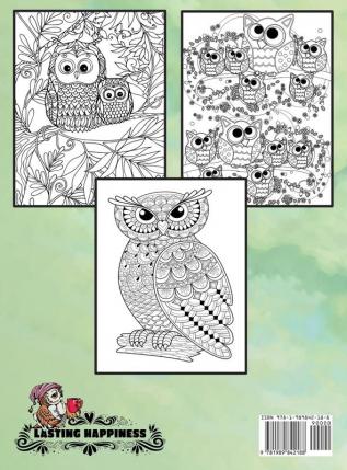 The Magnificent Owl Colouring Book: Fun and Relaxing Therapy to Relieve Stress and Anxiety: 3 (Coloring Books for Adults)