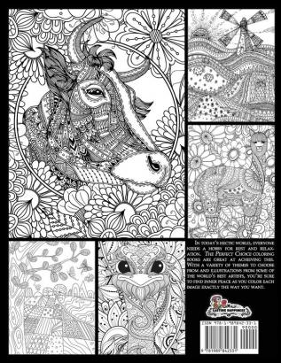 Country Farm Scenes and Animals: A Coloring Book for Grown-ups: 1 (The Perfect Choice)