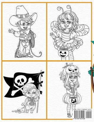 Halloween Costumes Coloring Book: A Creative Halloween Fashion Coloring Book for Kids Ages 4-8