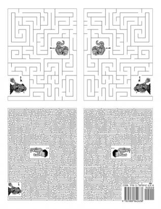 The Competitive Halloween Maze Puzzle Book: A 1-2 Player Book Where the Mazes Start Easy and Get Harder (See Back Cover) - Ages 8 to Adult: 5 (Allen's Competitive Maze Books)