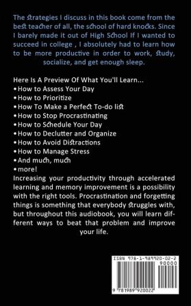 Productivity: Mindset Guide to Increase Willpower Self Confidence Reduce Procrastination and Develop Grit Perseverance and Perfect Habits to Achieve Your Goals (Tiny Rules for Great Day)