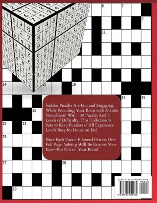 Sudoku Puzzle Book for Adults: 100 Challenging Sudoku Puzzles for Adults and Seniors - Large Print Edition: 100 Challenging Sudoku Puzzles for Adults and Seniors