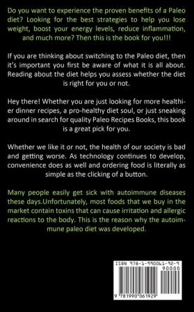 Paleo Diet: The Complete Book Of Paleo Diet natural Way To Lose Weight And Get A Healthy Body (All You Need To Know About The Paleo Diet)