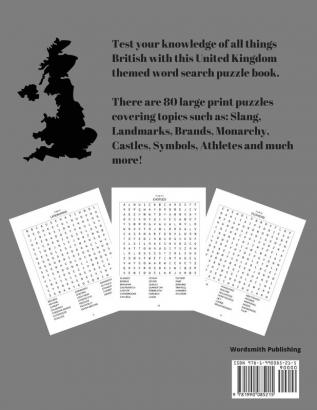 The Ultimate UK Word Search for Adults: 80 Brilliant British Word Search Puzzles in Large Print