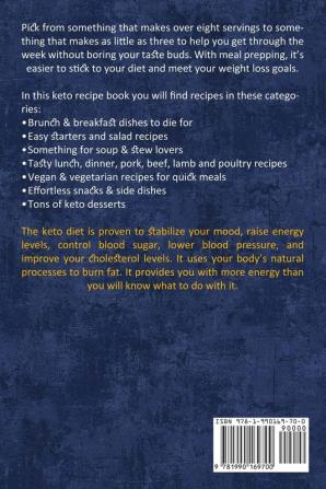 Meal Prep Cookbook: Amazingly Easy Delicious & Low-carb Recipes for Beginners (Keto Meal Prep Recipes for Weight Loss Fat Burning and Healthy Living)