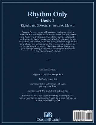 Rhythm Only - Book 1 - Eighths and Sixteenths - Assorted Meters