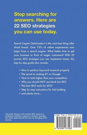 SEO for Business 2019: Step-by-Step Beginners Guide to Growth using Search Engine Optimization Google Analytics Adwords and other Marketing Strategies