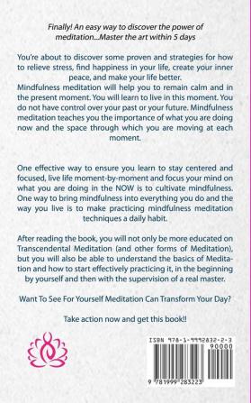 Meditation: Self Help Mindfulness Guide To Spark The Chakras in Your Body and Master The Art of Joy Peace and Happiness And Achieve Miracle With The ... of Zen Everyday: 1 (Meditation for Beginners)